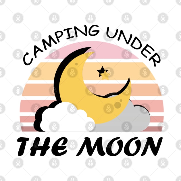 Camping Under the Moon by DMJPRINT