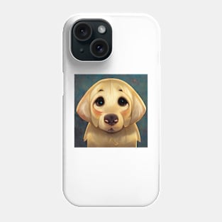 Cute Golden Labrador Retriever Design Phone Case