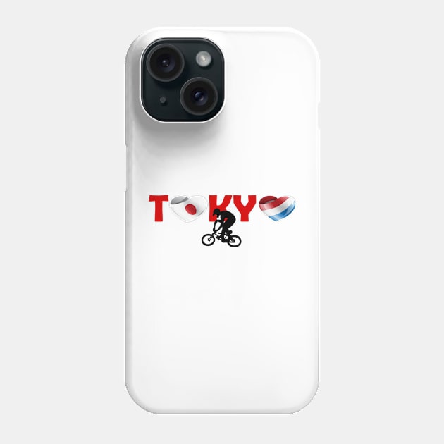 Sports games in Tokyo: BMX team from Netherlands (NL) Phone Case by ArtDesignDE