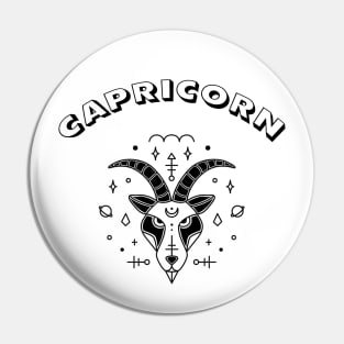 Capricorn Sign Pin