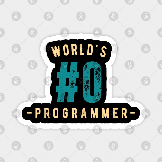 World's #0 Computer Programmer Magnet by PyGeek