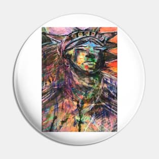 Life,Liberty,American Art Pin