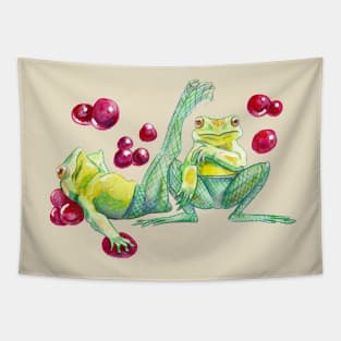 Frog Thots Tapestry