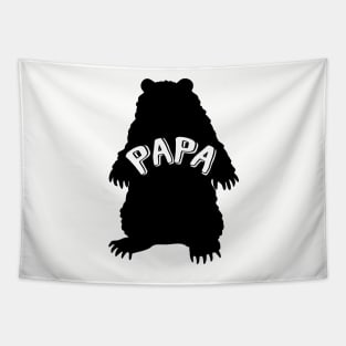 Papa Bear Silhouette Tapestry