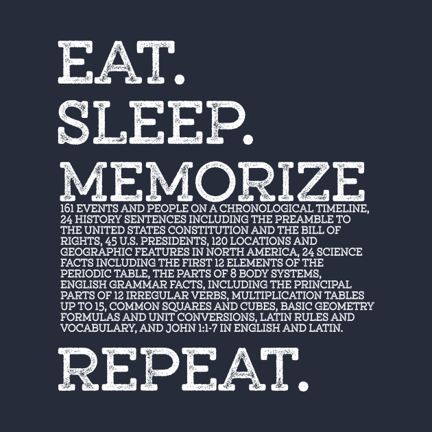 Eat Sleep Memorize Repeat Memory Master Cycle 3 by k8creates