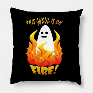 This Ghoul is on Fire! Pillow