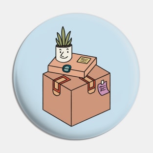 Funny plant and boxes Pin