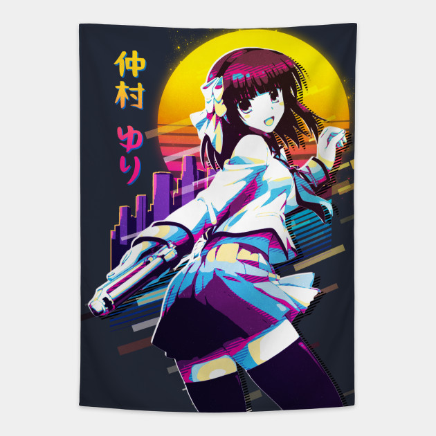 Yuri Nakamura Angel Beats Yuri Nakamura Tapestry Teepublic Yuri Nakamura Angel Beats Yuri Nakamura Tapestry Teepublic