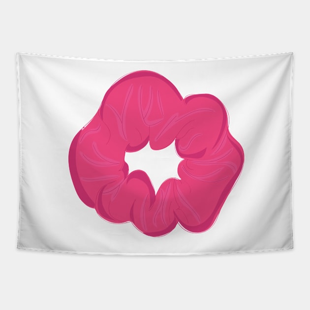 Pink Scrunchie Tapestry by snowshade