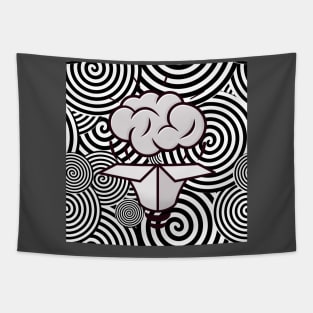 Unboxed Mind Optical Illusion Tapestry