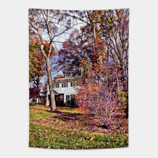 Autumn in the Suburbs Tapestry