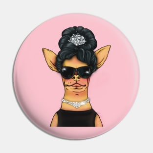 Hepburn Chihuahua Pin