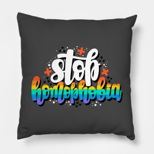 Stop homophobia Pillow