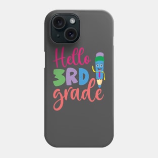 3nd Grade Second hello First Day of School Phone Case