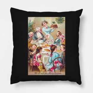 Vintage Christmas Holiday Pillow