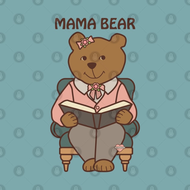 Mama Bear Reading by Sue Cervenka