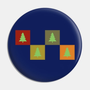 Warm Christmas Tree Pattern Pin