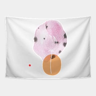 abstract watercolor botanical illustration. Minimalistic boho style Tapestry