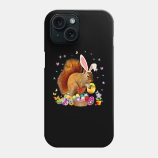 Cute Squirrel Easter Day Bunny Eggs Easter Costume Phone Case