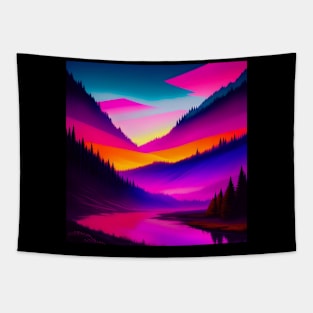 Pink sky Tapestry