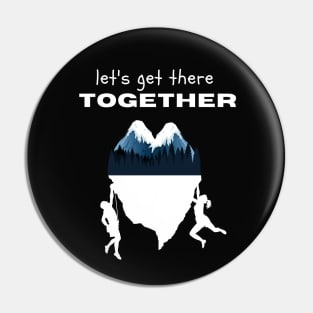 Climbing together Pin