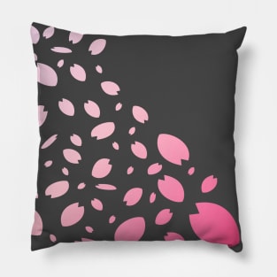 桜 | Falling Sakura Petals Pillow