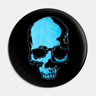 Blue skull Pin