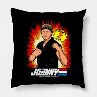 Cobra Karate TV Show Retro 80's Movie Mashup Pillow