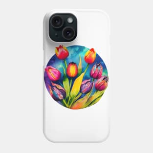 Beautiful Tulips of Vibrant Colors Phone Case