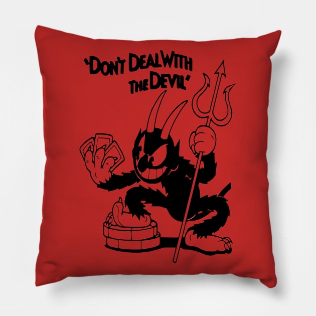 The Cuphead Show Devil - Cuphead - Pillow