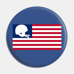 USA Flag Two-Bar Football Helmet Pin