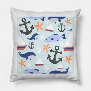 Nautical Whimsy Pillow