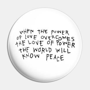 the power of love Pin