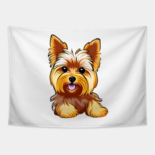 Yorkie Puppy Tapestry