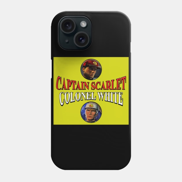 Captain Scarlet & Colonel White Phone Case by The Black Panther