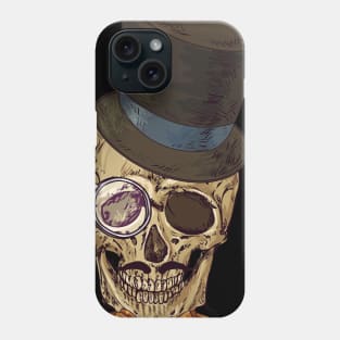 Hipster skull Phone Case