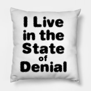 I Live in the State of Denial No. 2 Pillow