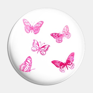 Pink Butterfly Pin