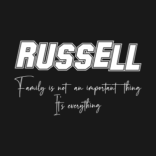 Russell Second Name, Russell Family Name, Russell Middle Name T-Shirt