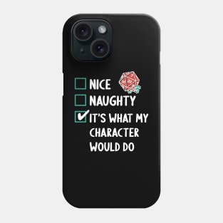 D&D Critmas Naughty & Nice Phone Case