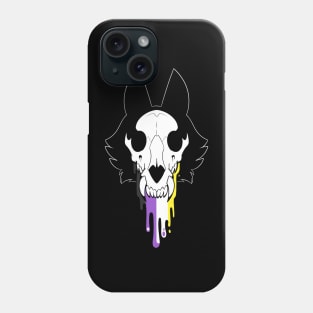 Skull Pride - Nonbinary Phone Case