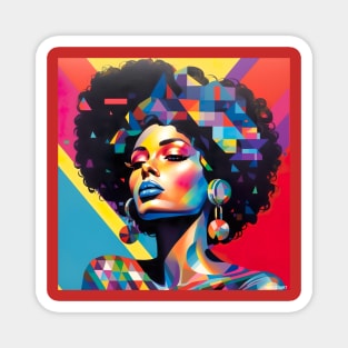 Colourful Afro Women Magnet