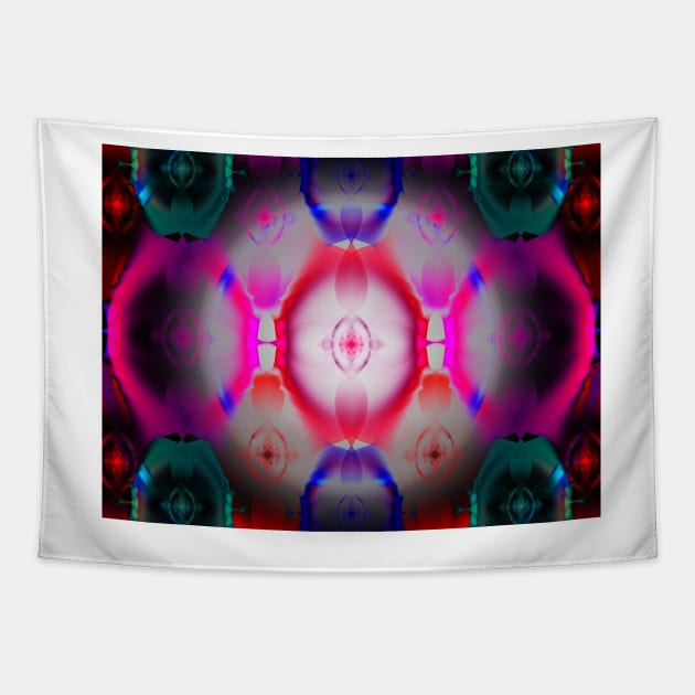 The Teal, Violet, Rose and Orange Blossom Special Tapestry by barrowda