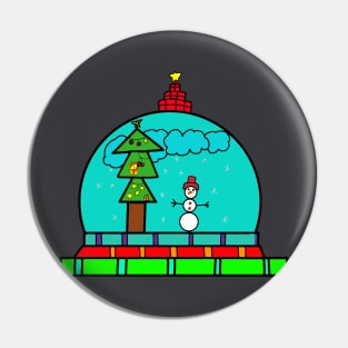 Little​ snowball​ with​ snowman Pin