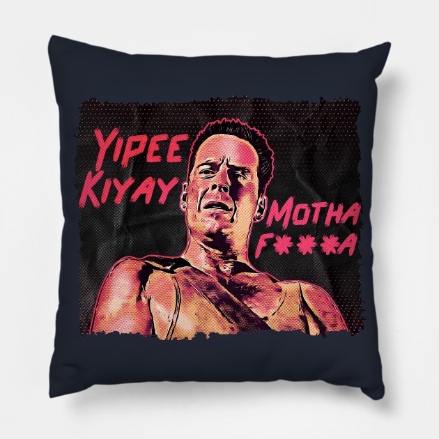 Yipee Kiyay Pillow by creativespero