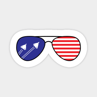 USA Aviators Magnet