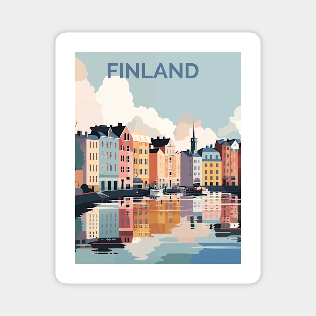 FINLAND Magnet by MarkedArtPrints