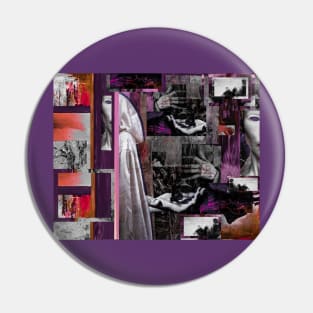 Light and Shadow (Red Purple) Pin