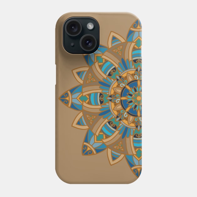 Ancient Egyptian Art Colors Mandala Phone Case by bokunoyume