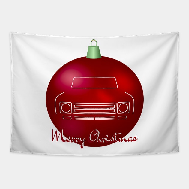 IH Scout American classic truck Christmas ball special edition Tapestry by soitwouldseem